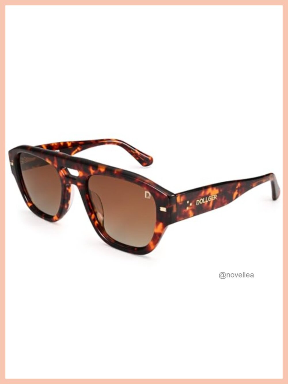 Polarized Oversized Square Aviator Sunglasses Acetate UV Protection